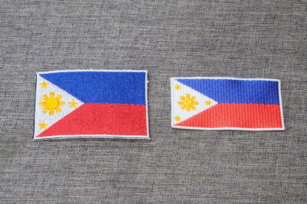 AA004 - Philippine Flag Patches - Smoking Sticks Arnis Cane Maker